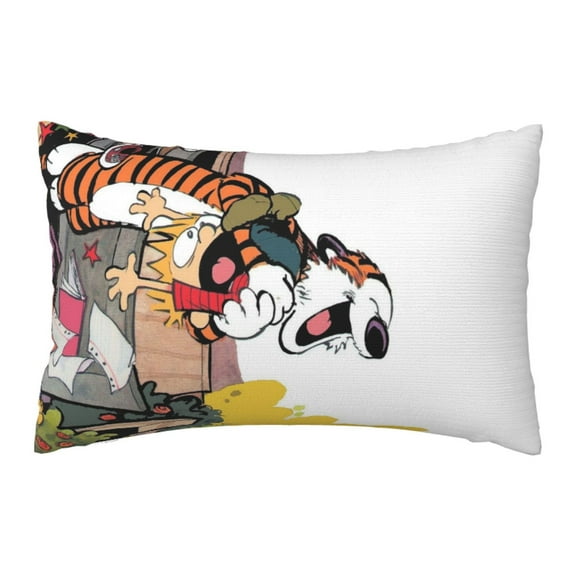 Calvin And Hobbes Throw Pillow Cover Decoration Pillow Case Cushion Home Decor for Home Sofa Couch 20 x 30 Inch