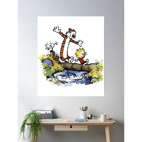 Calvin And Hobbs Vintage Poster Wall Art, Modern Wall Decor For Living Room Bedroom, 8x12 UNFRAMED
