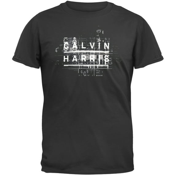 Calvin Harris Men's Name Logo Soft Short Sleeve T Shirt