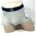 thumbnail image 1 of Calvin Klein 1 PACK Low Rise Trunk Gray Logo Soft Cotton Stretch Men's Size, 1 of 3
