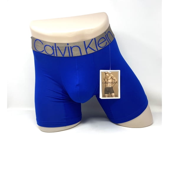 Calvin Klein 1 PACK NB2541401 Mens Size Underwear CK Boxer Brief Microfiber Blue