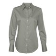 thumbnail image 1 of Calvin Klein 13CK030 Women's Non-Iron Dobby Pindot Shirt - Ice Grey - Large, 1 of 2