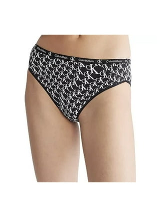 Calvin Klein Women's Ck One Micro High-Waist Thong Panty (Black/White  Print, Small) : : Clothing, Shoes & Accessories