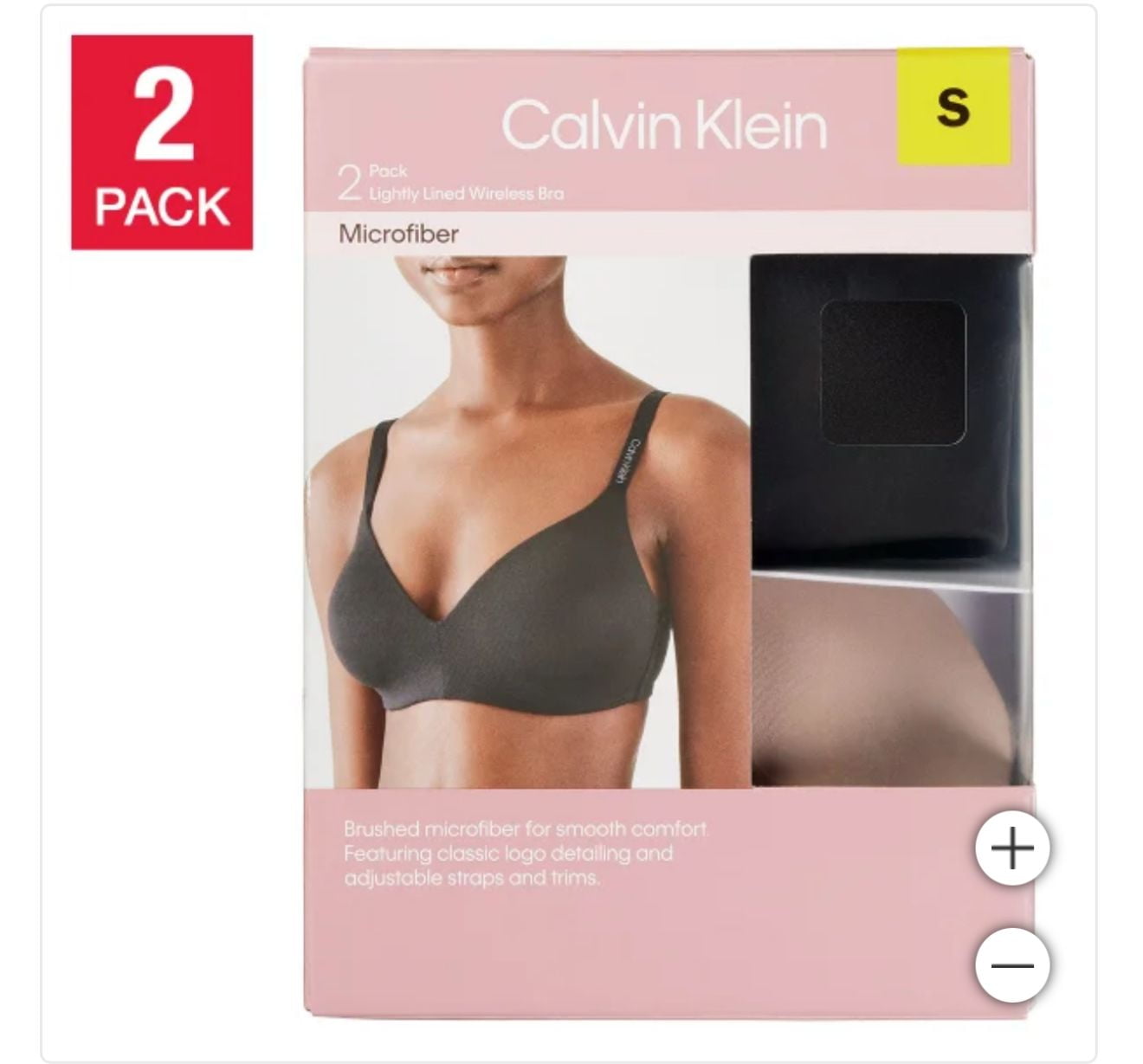 Calvin Klein Women's Wirefree Bra, 2-pack