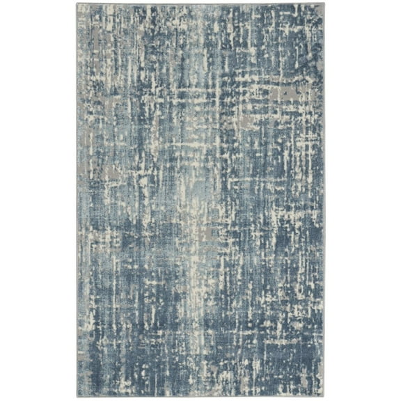 Calvin Klein CK005 Enchanting 2' x 3' Seaglass Ivory Modern Indoor Rug