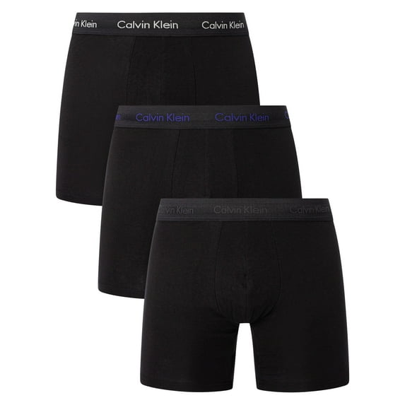 Calvin Klein 3 Pack Boxer Briefs, Black