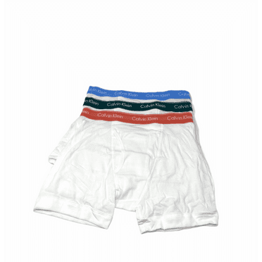 Calvin Klein 3 Pack Cotton Stretch Classic Boxer Brief White Men Underwear