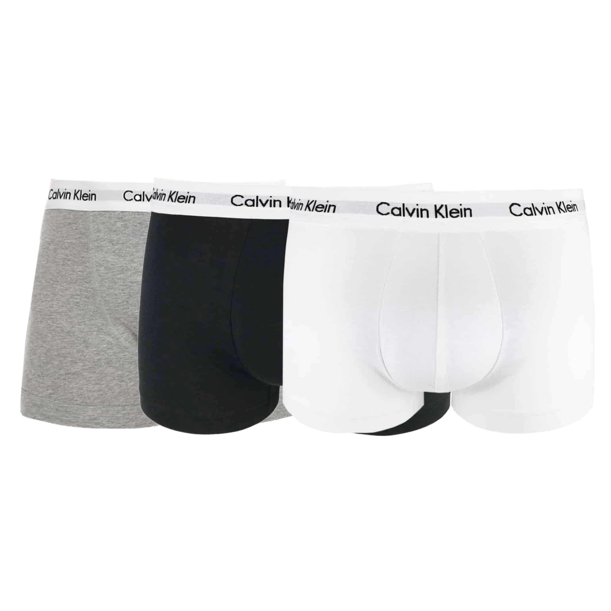 Calvin Klein 3-Pack Cotton Stretch Low Rise Trunks U2664G