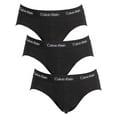 thumbnail image 1 of Calvin Klein 3 Pack Hip Briefs, Black, 1 of 6
