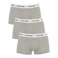 thumbnail image 1 of Calvin Klein 3 Pack Low Rise Trunks, Grey, 1 of 6