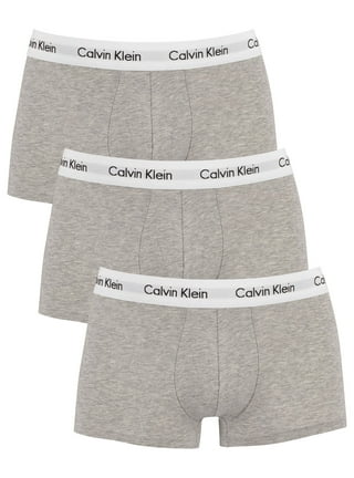 $75 Calvin Klein Underwear Men Black U2664 Cotton 2-Pack Low Rise Trunks  Size XL