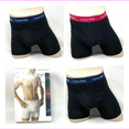 thumbnail image 1 of Calvin Klein 3 Pack Men's Cotton Stretch Boxer Brief NavyandPink, Size M, 1 of 2