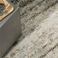 thumbnail image 1 of Calvin Klein 841491122921 3 ft. 11 in. x 5 ft. 11 in. CK073 Compass Modern Indoor Area Rug, Ivory & Rust, 1 of 1