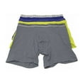 thumbnail image 1 of Calvin Klein 3 pack Cotton Boxer Briefs Blue Yellow Pewter Men's Underwear, 1 of 3