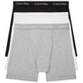 thumbnail image 1 of Calvin Klein 3Pk Boxer Brief Cotton Classics Mens Active Underwears Size XL, Color: Grey/White/Black, 1 of 4