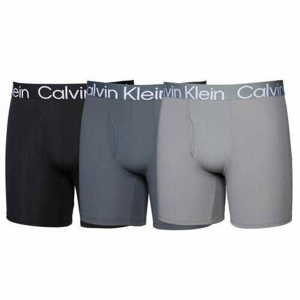 Calvin Klein 3pack Men's Micro Rib Boxer Brief 3pk Large DGray