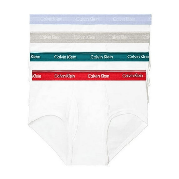 Calvin Klein 4-Pack Brief NB4000 White W/ Maya Prepster Grey Heather Red S