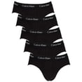 thumbnail image 1 of Calvin Klein 5 Pack Classic Fit Hip Briefs, Black, 1 of 5