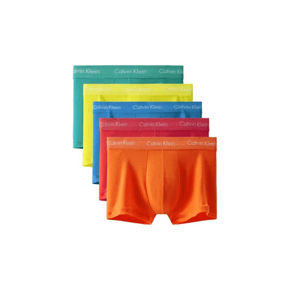 Calvin Klein 5-Pack Cotton Strech Low Rise Trunks, Multi, 4XL
