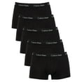 thumbnail image 1 of Calvin Klein 5 Pack Low Rise Trunks, Black, 1 of 6