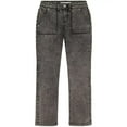 thumbnail image 1 of Calvin Klein ACID BLACK Big Girls Straight Fit Mid Rise Utility Jeans,US 14, 1 of 2