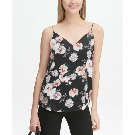 Calvin Klein Adjustable Floral Print Camisole Multicolor L