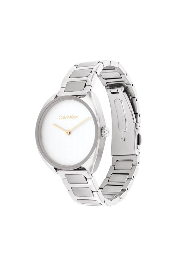 Adorn Women's White Dial Quartz Watch 25200275