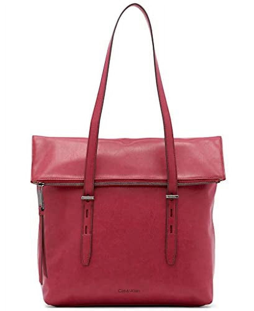 Calvin Klein Aurora Tote ‎ 12.5 x 13 x 7 , PORT COLOR