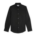 thumbnail image 1 of Calvin Klein BLACK Big Boys Slim Fit Solid Stretch Poplin Shirt, US 14, 1 of 2