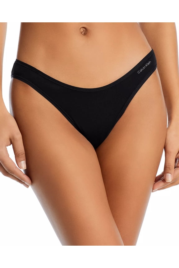 BLACK Ideal Cotton Bikini Panty, US Medium
