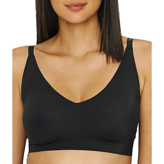 Calvin Klein BLACK Invisibles Triangle Convertible Strap Bralette, US Small