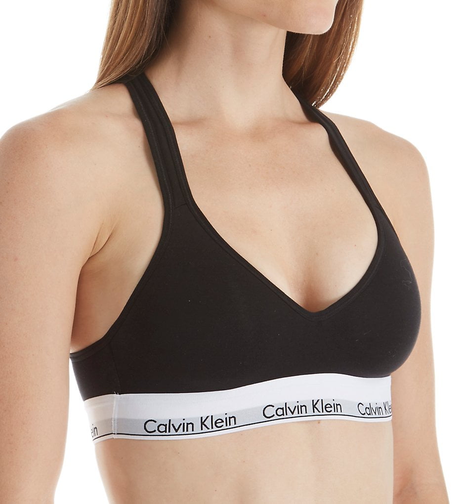 Calvin Klein Women's Modern Cotton Bralette 2 Pack, Black/Black, Small :  : Clothing, Shoes & Accessories
