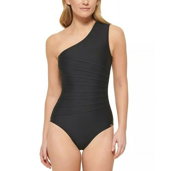 Calvin Klein Womens Lifestyle ONE Piece,Black,12