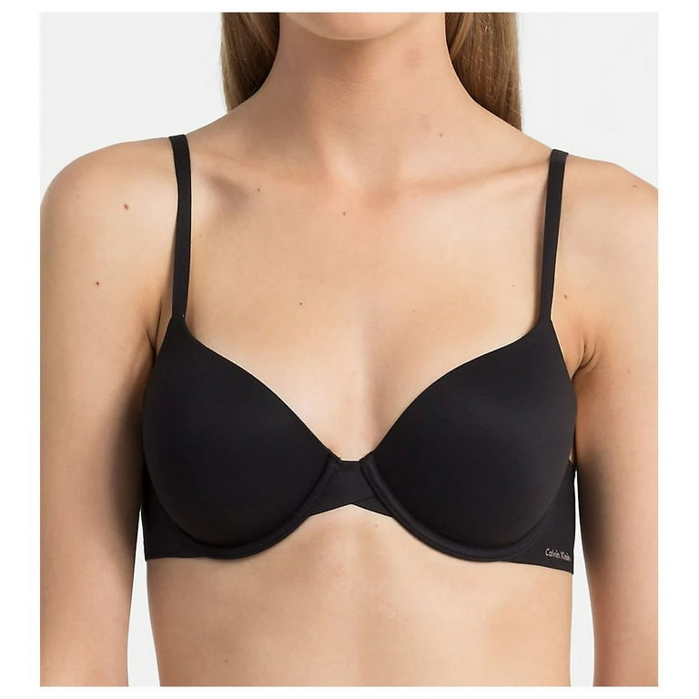 Calvin Klein Perfectly Fit T Shirt Bra F3837 Color Black Size 34 B