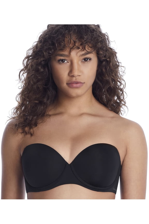 BLACK Underwire Push-up Strapless Bra, US 30DD, UK 30DD