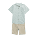 thumbnail image 1 of Calvin Klein Baby Boy's & Little Boy's 2-Piece Cotton Shirt & Shorts Set, 3T, 1 of 1