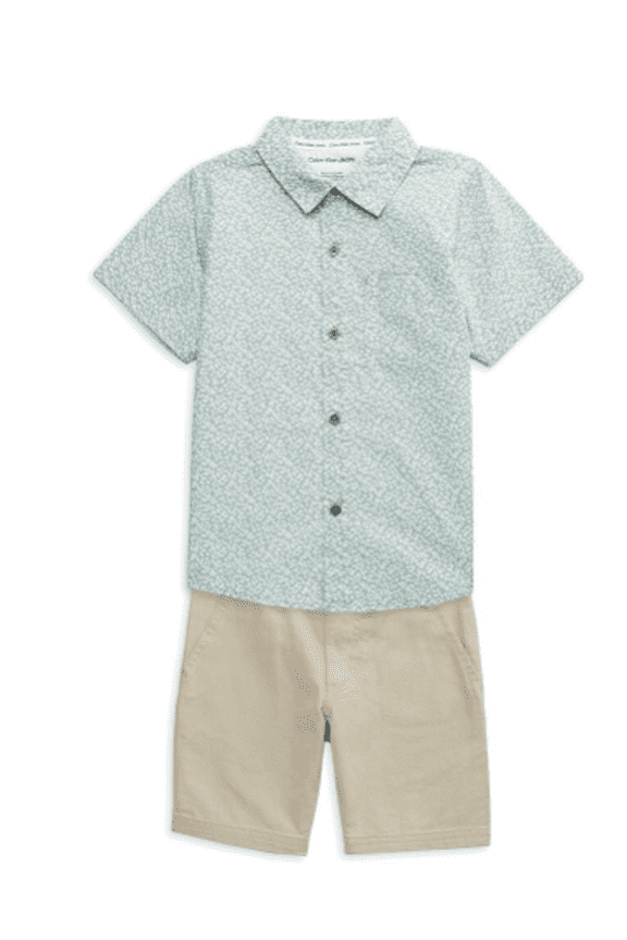 Baby Boy's & Little Boy's 2-Piece Cotton Shirt & Shorts Set, 3T
