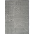 thumbnail image 1 of Calvin Klein  Balance Abstract Geometric Linear Area Rug 7' 10" x 9' 10" - Grey/Ivory, 1 of 5