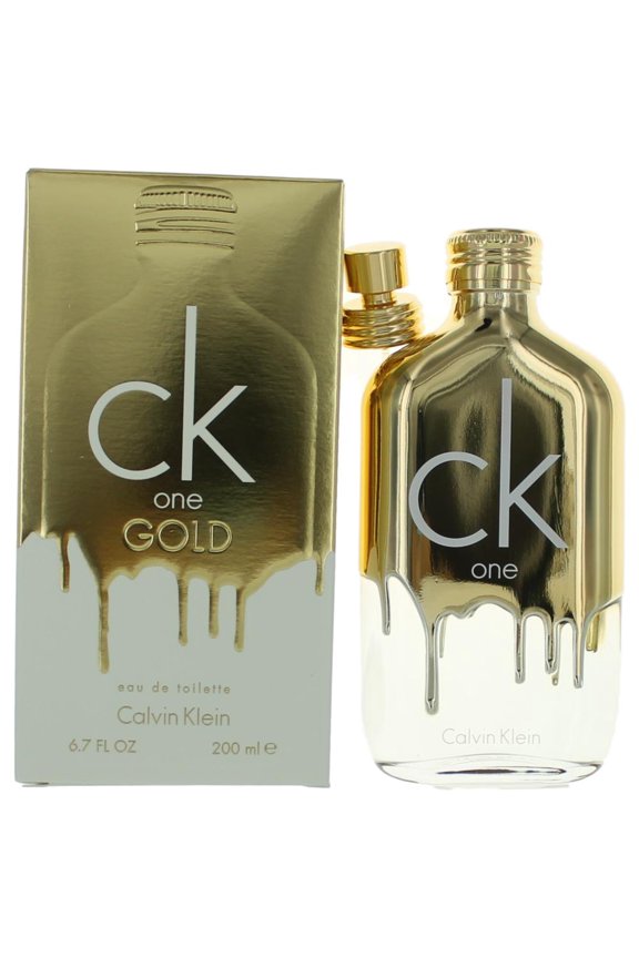 CK One Gold Eau de Toilette, Unisex Fragrance, 6.7 Oz
