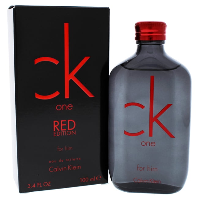 Calvin Klein Beauty CK One Red Edition Eau de Toilette Cologne for Men 3.4 Oz Walmart