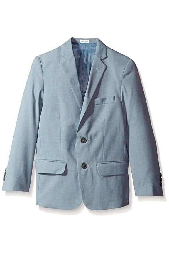 Big Boys' Striated Sharkskin Jacket, Medium Teal, 10