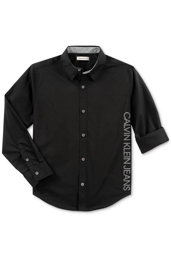 Big Kid Boys New Icon Cotton Shirt
