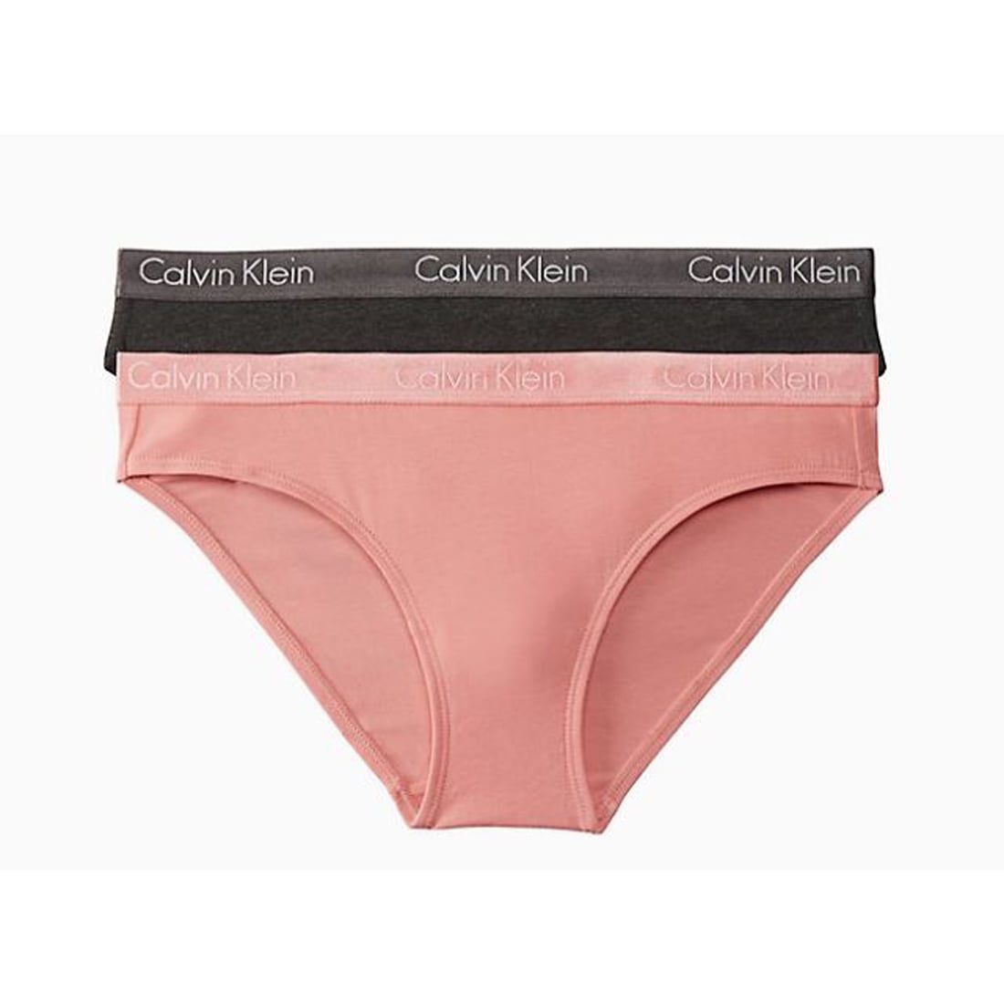 Calvin Klein Bikini Set Pack of 2, Pink/Grey, Medium