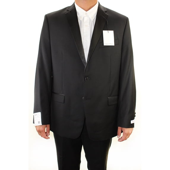 Calvin Klein Black Slim Fit Tuxedo Jacket 44R Msrp