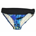 thumbnail image 1 of Calvin Klein Blue Multi Printed Logo Bikini Bottom M, 1 of 2