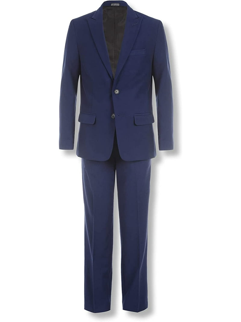 Calvin Klein Boys' 2-Piece Formal Suit Set 8 Infinity Blue