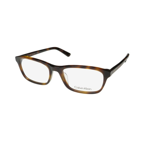 Calvin Klein CK-18516-240 Soft Tortoise Rectangular Women's Acetate Eyeglasses