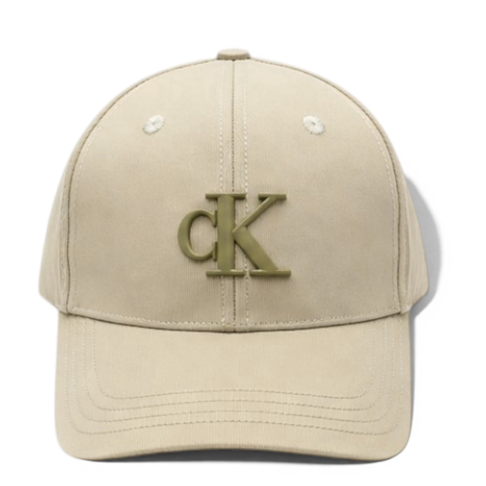 Calvin Klein CK Beige Adjustable Baseball Cap – Classic Unisex 