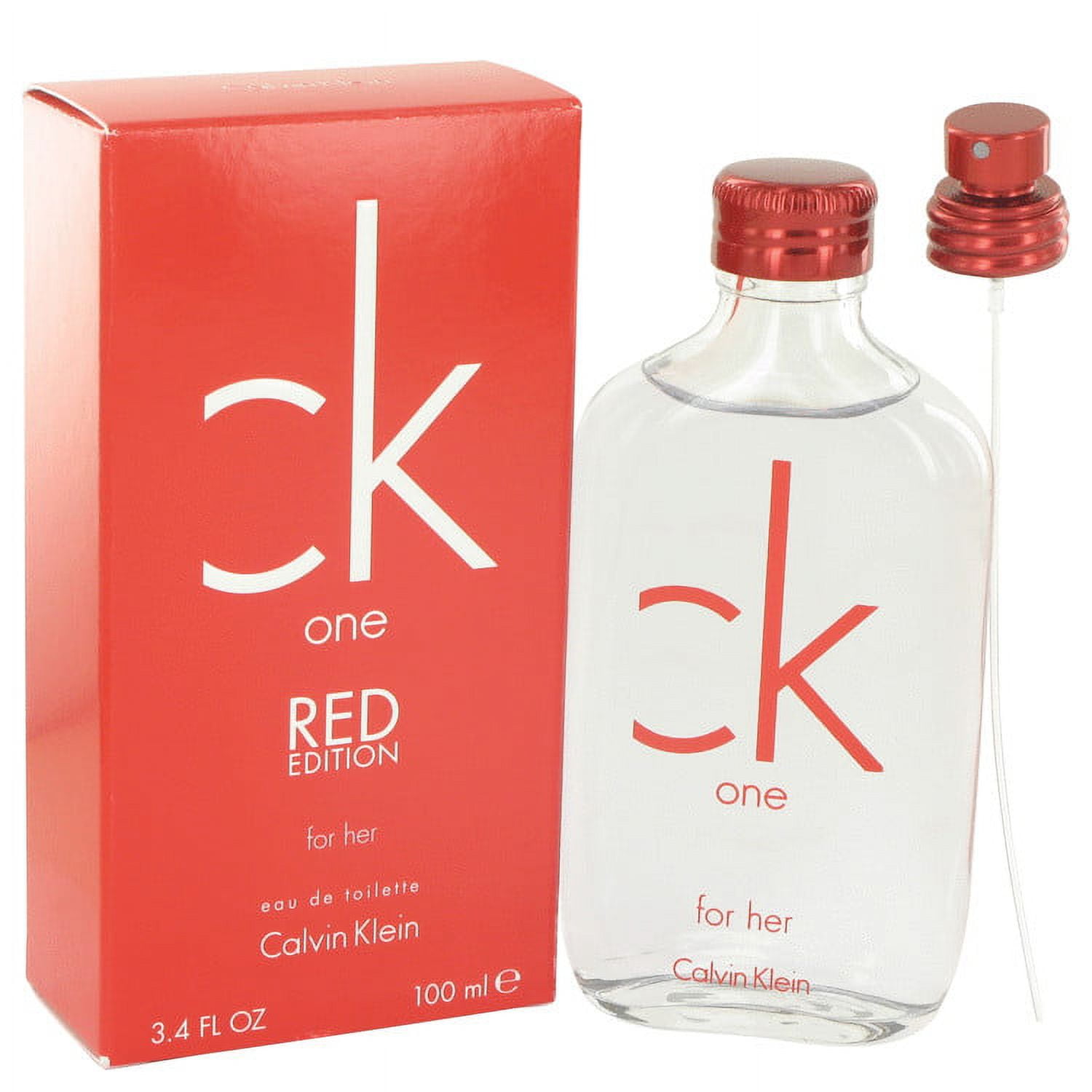 Calvin Klein CK One Red Eau De Toilette Spray for Women 3.4 oz