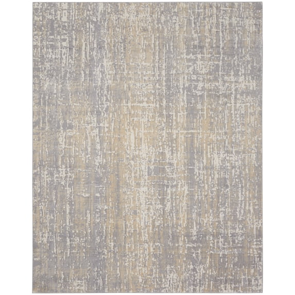 Calvin Klein CK005 Enchanting Area Rug, 8' x 10', Grey Beige, Rectangle